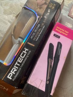 Hair curler iron & hair straightener