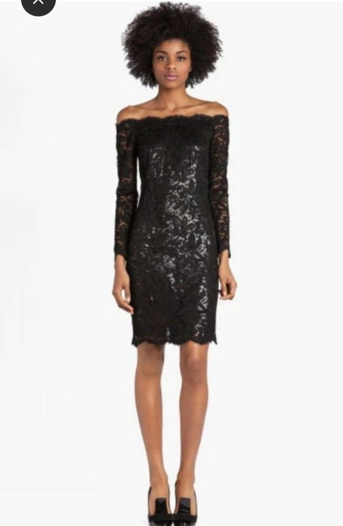 H&M black lace dress (Category: Dresses) located in Amadeo. Submitted by gr.nqld97 (Listing ID 1365334388, Image 2). Description: Preloved, used only twice..