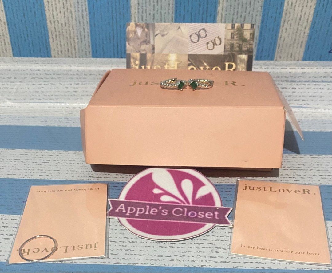 Just Lover Earring (spotted on BTS Jimin) (Category: Earrings) located in Valenzuela. Submitted by apple.closet (Listing ID 1365306700, Image 2). Description: * Spotted on BTS Jimin * Slightly used * With box * From my personal collection RFS: Decluttering.