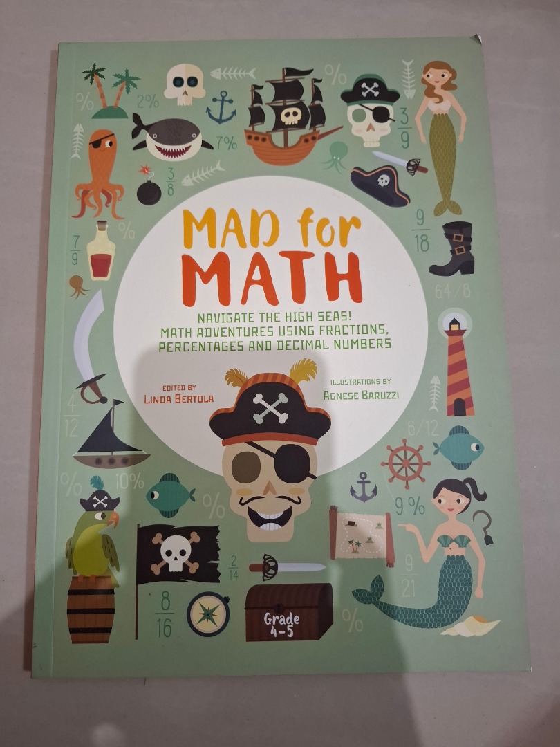 Mad for math workbook, Buku & Alat Tulis, Buku Anak-Anak di Carousell