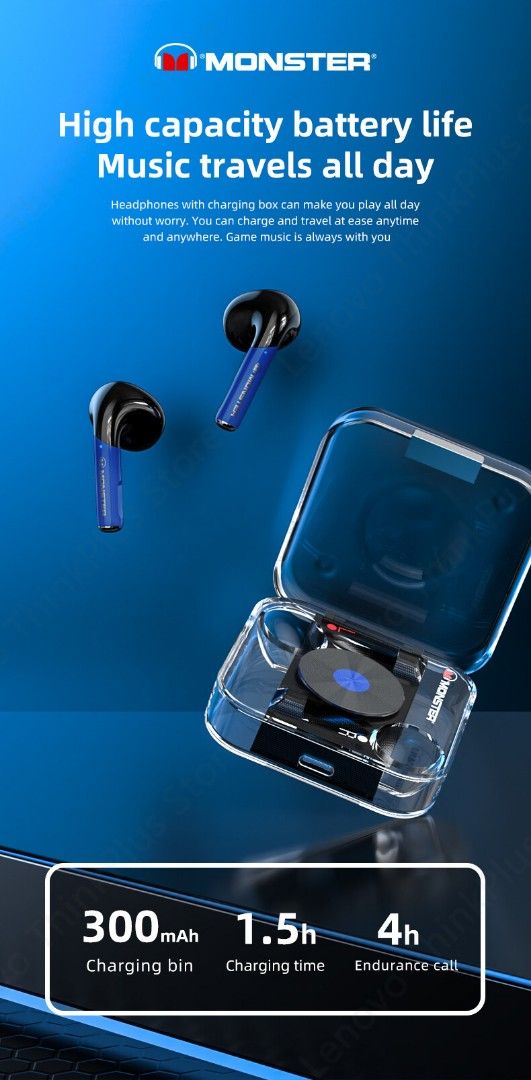 Monster XKT101 Wireless Earbuds(Sealed) (Category: Earphones) located in Singapore. Submitted by h0ker (Listing ID 1365328034, Image 3). Description: Brand New In Box( Sealed) Colour:Black.
