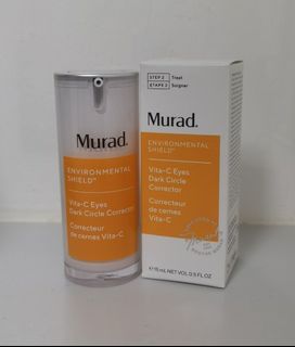 Murad Vita-c eyes dark circle corrector 15ml full size treatment serum cream eye. 維他命C修復黑眼圈煥眼精華 A gold-stabilized Vitamin C eye serum that fights the look of dark circles in as little as 2 weeks.  NEW64243933702914110