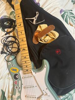 RJ Vibecaster Guitar (Slate Green)