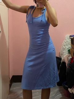 Self tie dress picnic casual maxi dress
