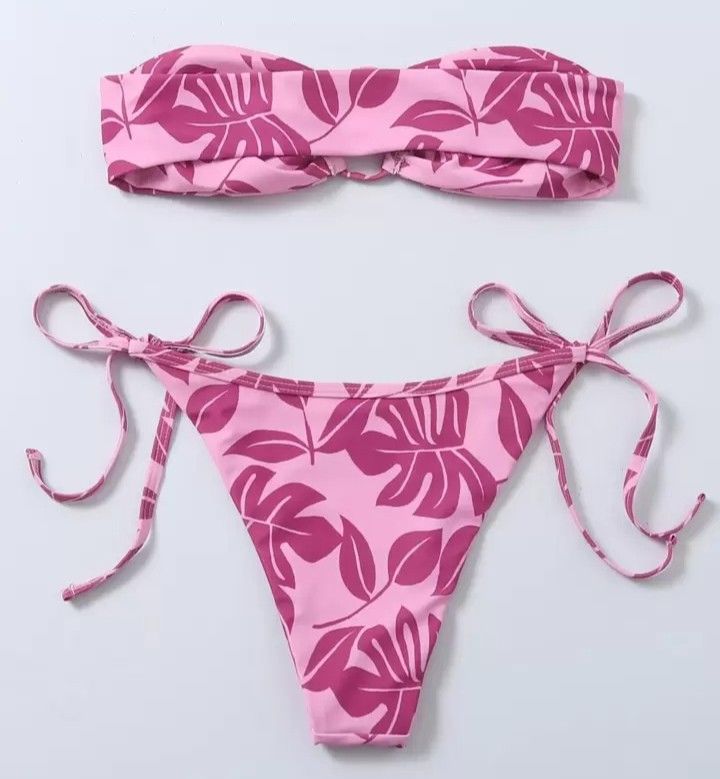 SHEIN PINK TWO PIECE SWIMSUIT BIKINI SET (Category: Bikinis & Swimsuits) located in Santa Rosa. Submitted by _bl4ckc4t_ (Listing ID 1365308719, Image 2). Description: Brand: Shein Size on tag: Small Condition: Brand New dm for more details and actual pic Loc: Santa Rosa, Laguna.