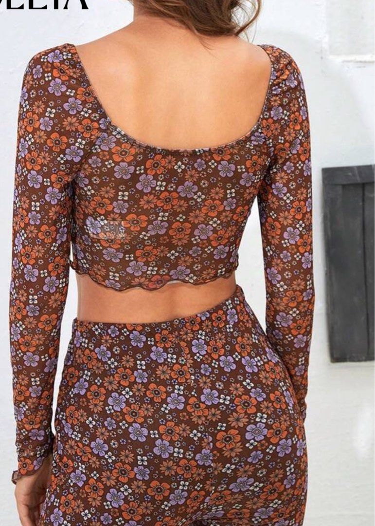 Shein preloved tops (Category: Others Tops) located in Cavite. Submitted by megspan (Listing ID 1365457172, Image 2). Description: Worn only once. Tops po only, not included pants. Loc:Dasma Cavite.