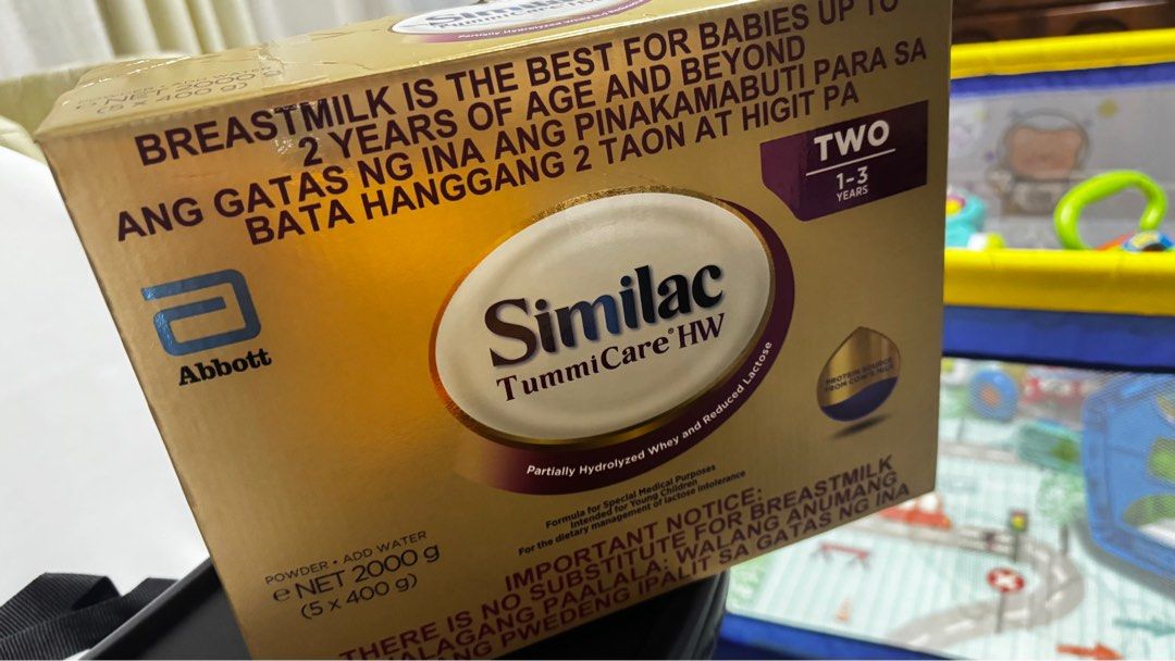 SIMILAC TUMMICARE (Category: Breastfeeding & Bottle Feeding) located in Manila. Submitted by nicefab (Listing ID 1365362656, Image 1). Description: FS:SIMILAC TUMMICARE *HW 1-3yrs old Meron pa 2pck, 650 nalang per/pck Sobra lang po nabili. Thanks 😊 Nabili sa Mercury 3,699 Loc. Lakas st..