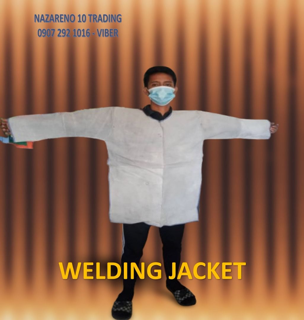 Welding jacket Leather supplier 10 (Category: Everything Else Others) located in Batangas. Submitted by ivanbestseller20 (Listing ID 1365360407, Image 1). Description: WELDING APRON >protects welder and his clothing from hot metal and slag that is generated while welding, grinding or using a cutting torch. We also provide: Welding Gloves Welding Mask Welding Jacket Cotton Knitted Gloves Rubber coated orange gloves PPEs Coverall for more info mess