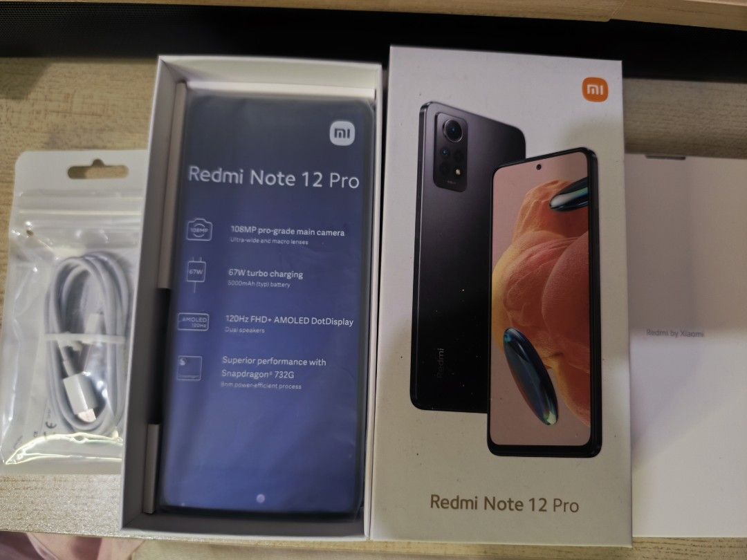 Xiaomi Redmi Note 12 Pro 4G (Category: Xiaomi) located in Manila. Submitted by 1faqshop (Listing ID 1365371783, Image 1). Description: Xiaomi Redmi Note 12 Pro 4G Complete with brand new accessories charger set, manual, pin and with original box. PICK UP ON UGBO (F.VARONA TONDO NEAR DECAMALL OR SAN PABLO CHURCH) Slight faded metal frame. No scratches on LCD.
