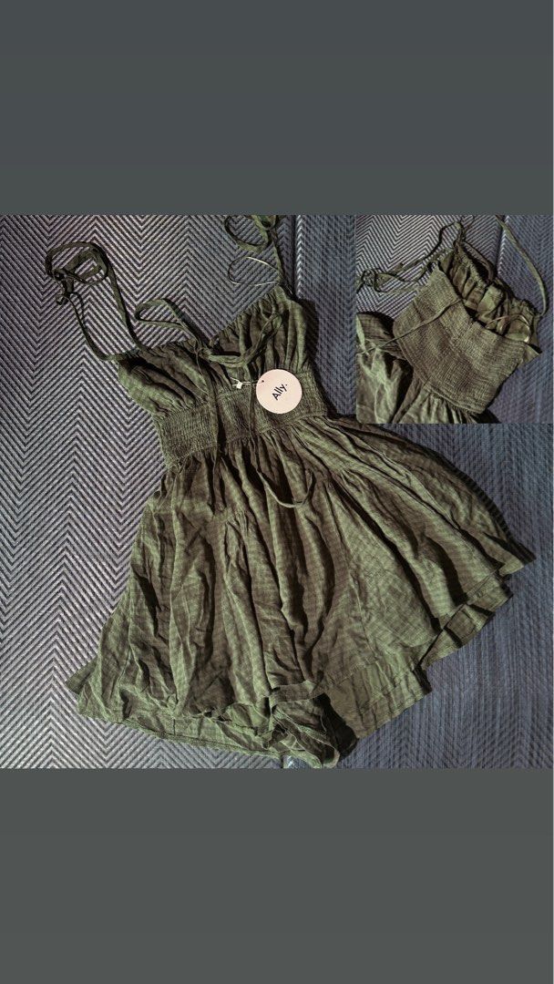Ally self tie romper (Category: Rompers) located in San Pedro. Submitted by graeeee (Listing ID 1365618745, Image 2). Description: australian brand (still with tag) best fit xs-small self tie.