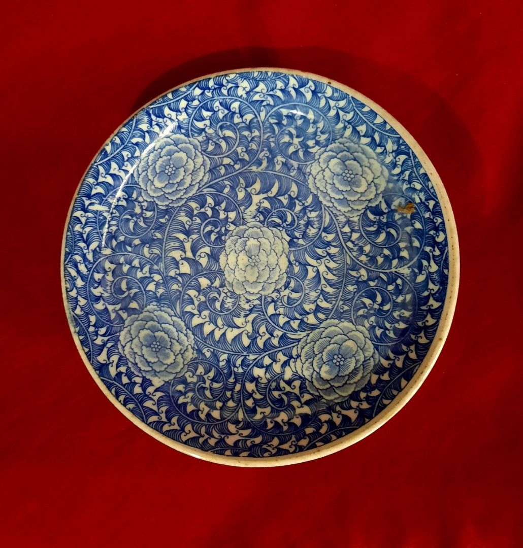 Antique Chinese Imperial Plate (Category: Other Home Decor) located in Quezon City. Submitted by mico_collection_sale (Listing ID 1365641661, Image 1). Description: An Antique Chinese Imperial Plate (p. Ming Dynasty) Very Thick *Matchbox is for Scale and Size.