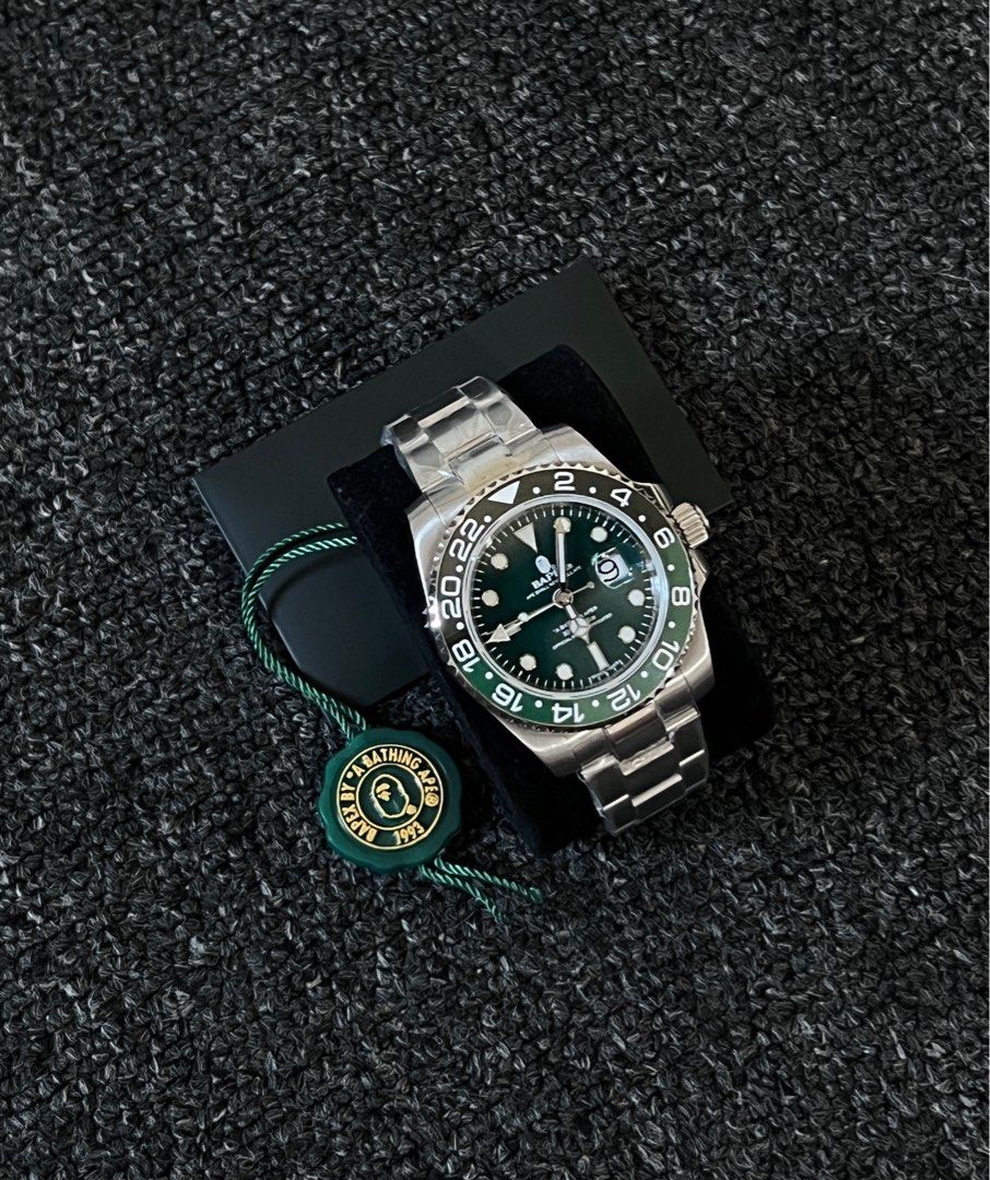 BAPE X GMT II SPRITE WATCH, Men's Fashion, Watches & Accessories ...
