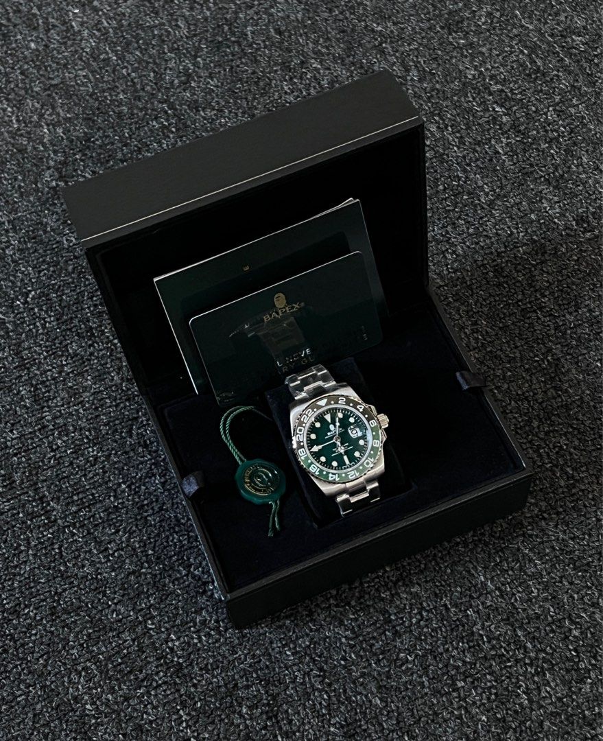 BAPE X GMT II SPRITE WATCH, Men's Fashion, Watches & Accessories ...