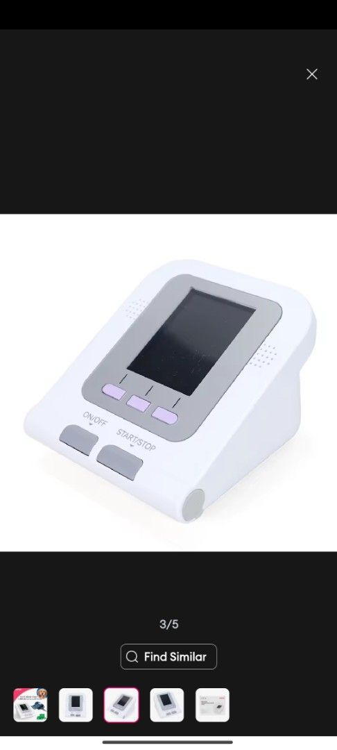 Blood Pressure Monitor (Category: Health & Grooming) located in Singapore. Submitted by ahmengo (Listing ID 1365595649, Image 2). Description: digital blood monitor for dog. comes with cuff suitable for small breed dog..
