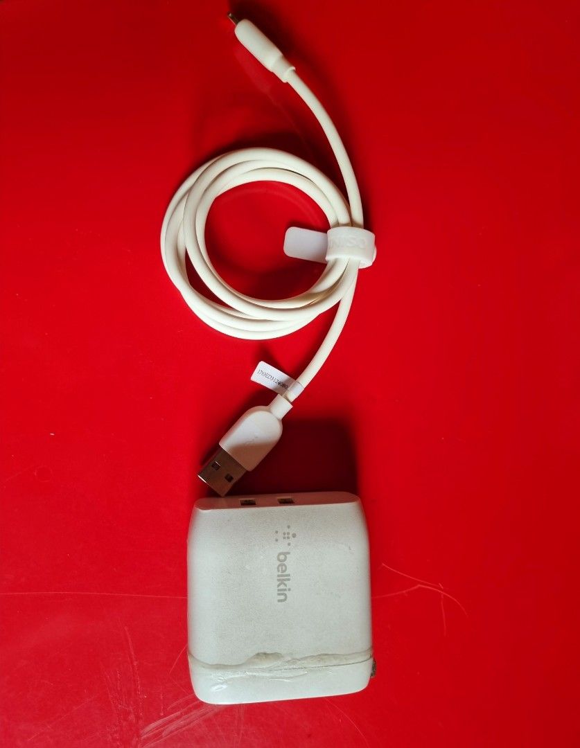 Cellphone Cable & 2 in one Charger (Category: Chargers & Cables) located in San Juan City. Submitted by loren69 (Listing ID 1365534477, Image 1). Description: miniso cable charger P90 belkin charger (well used) P400 location: San Juan, Metro Manila GCash/COD via Lalamove.
