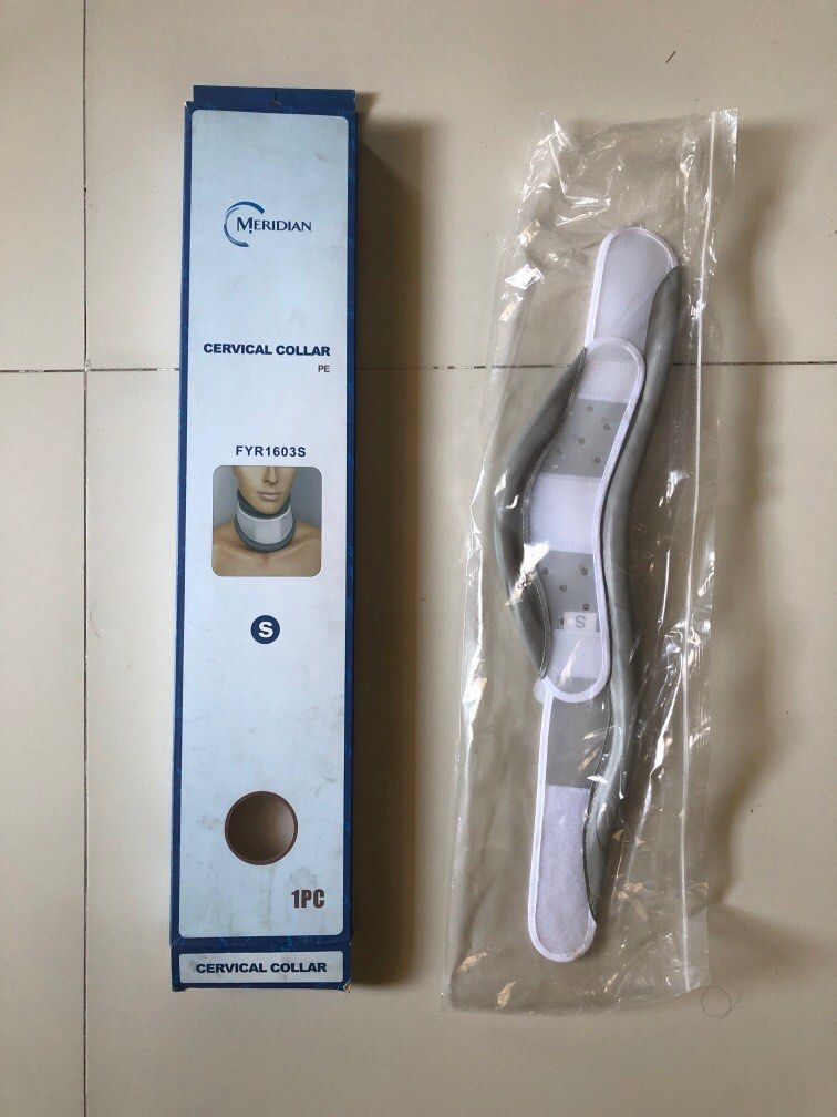 Cervical colar neck brace Meridian Small (Category: Medical Supplies & Tools) located in San Fernando. Submitted by dizoncynt68396 (Listing ID 1365511381, Image 1). Description: Slighly used like 3 days lang to limit neck motion served its medical purpose.
