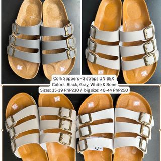 CORK SLIDES BIRKENSTOCKS COMFY SLIPPERS