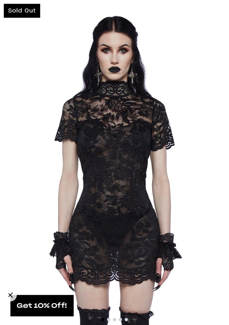 Dolls Kill Lace Mini Dress (Category: Dresses) located in Singapore. Submitted by cokechoke (Listing ID 1365597288, Image 1). Description: A really gorgeous lace mini dress! Worn only once for Halloween. Size S. .