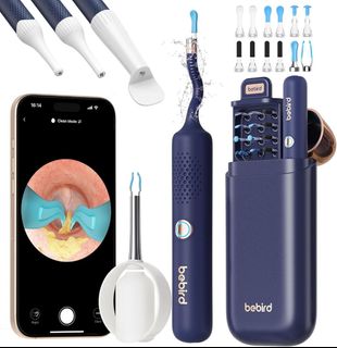 Earsight Plus B31R: Ear Wax Removal Tool Camera & Light, Visual Earwax Cleaner with Cleaning Kit As Spade/Spoon/Pick/Tweezer Clean Ears for Family, Ear-Scope Otoscope Wireless WiFi Connect62945272945794115