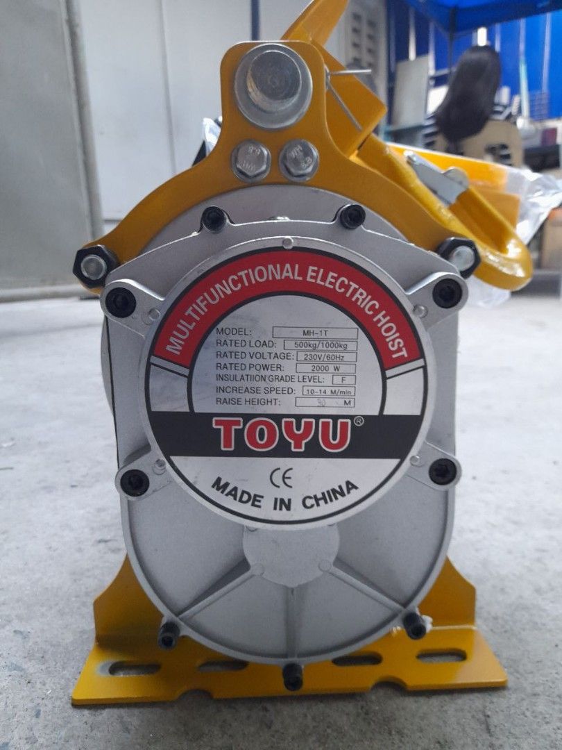 Electric Hoist (Category: Construction Tools & Equipment) located in Manila. Submitted by gleentakez04179 (Listing ID 1365500830, Image 3). Description: ELECTRIC HOIST specs: 500kg - 1000kg php: 25,000 FOR MORE INFO CALL US 0️⃣-9️⃣-6️⃣-5️⃣-6️⃣-1️⃣-7️⃣-3️⃣-0️⃣-0️⃣-8️⃣ 0️⃣-9️⃣-7️⃣-5️⃣-4️⃣-0️⃣-3️⃣-2️⃣-0️⃣-6️⃣-5️⃣ Look for Jols or Gleen TAKEZO INDUSTRIAL SUPPLY 📌Manila Branch: 1268 Narcisa St. Corner Mayhaligue Abad Santos Manila 📌Cavite Branch: Ce