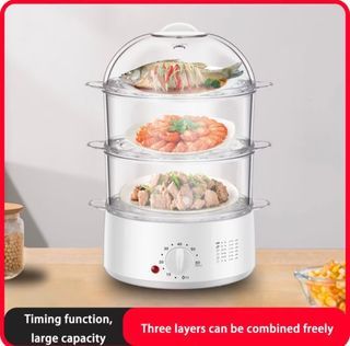 Electric Steamer 3 Layer for siomai, siopao, hotdog, egg