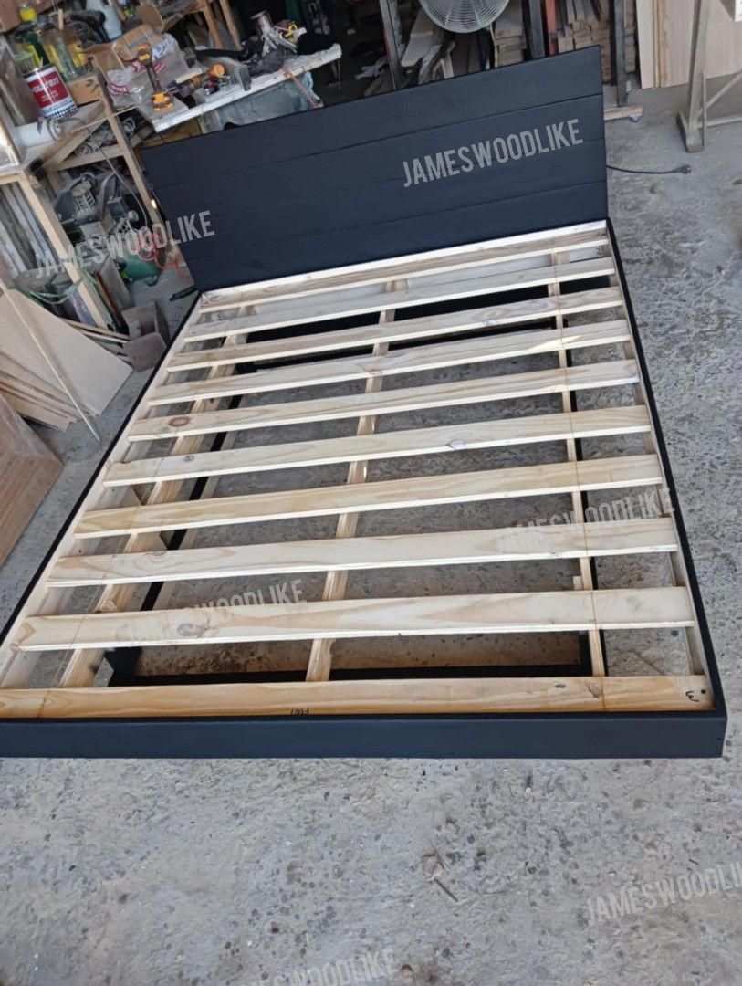 FLOATING BED BLACK STAIN FINISH (Category: Bed Frames & Mattresses) located in General Trias. Submitted by jameswoodlike (Listing ID 1365532191, Image 2). Description: 👁️At James Woodlike, the best furniture products is made at insanely AFFORDABLE PRICES! Don't hesitate, message us to order now! 🏃⏰⏰ 📌 Direct manufacturer from Imus est 2020 ✅ We deliver nationwide ✅ We are made to order ✅ Made of Canadian pine Solid Wood 💯 Matibay!! 💯 Quality