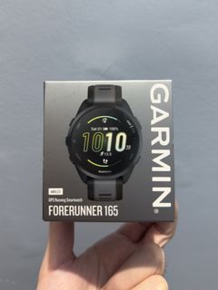 Garmin Forerunner 165 GPS AMOLED Running Watch (Non-Music) Black/Slate Gray