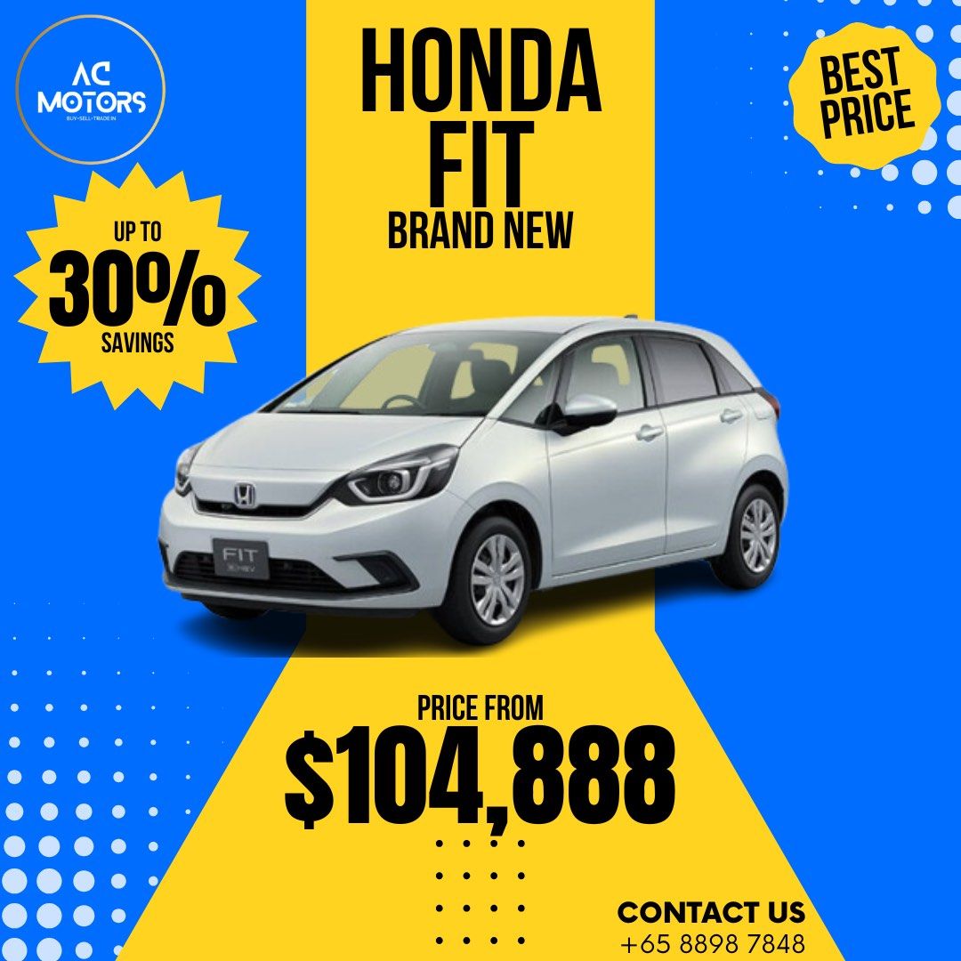 Honda Fit 1.5 Sensing (BRAND NEW 2024)62885347161729114