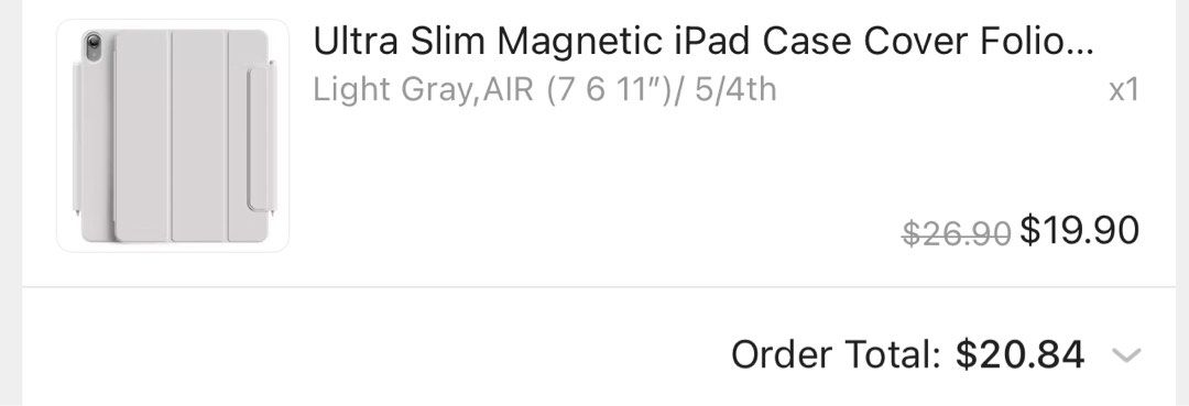 Ipad Air 11 M2 Casing (Category: Laptop Bags & Sleeves) located in Singapore. Submitted by fastfastdeall (Listing ID 1365601700, Image 2). Description: BRAND NEW!!!!! *still have plastic wrapper on reason for selling - bought the black one as i prefer darker colors.