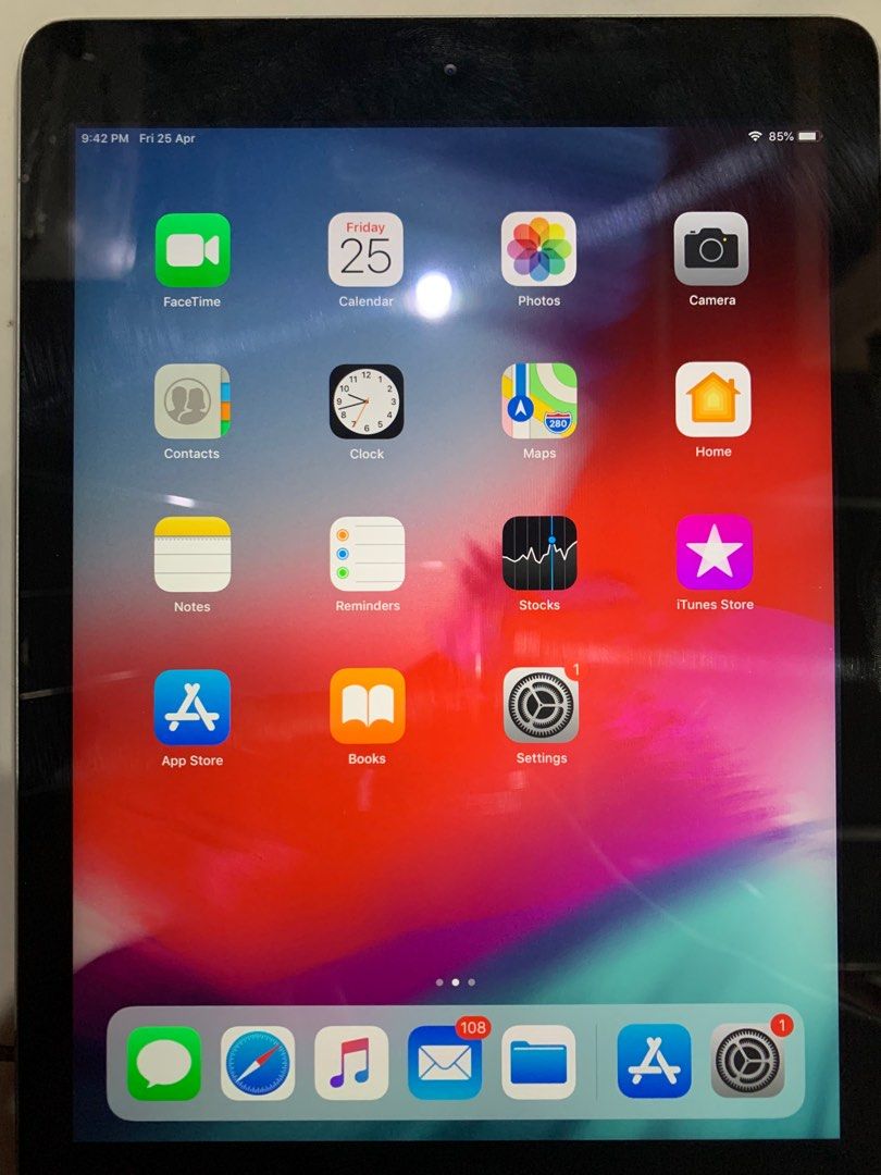 Ipad Air 1 16GB (Wifi use only) (Category: iPad) located in Rizal. Submitted by tiangarcia02 (Listing ID 1365615352, Image 1). Description: ✅ Unli Reset ✅ All buttons working ✅ Both cams working ✅ Good for note taking & PFD Viewing ✅ Makunat pa battery (depende din sa paggamit niyo) 📱iPadOS 12.5.7 Inclusion: - Unit only RFS: Di nagagamit. .