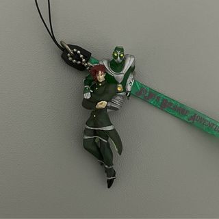 jojo's bizzare noriaki kakyoin keychain figure anime anik anik strap