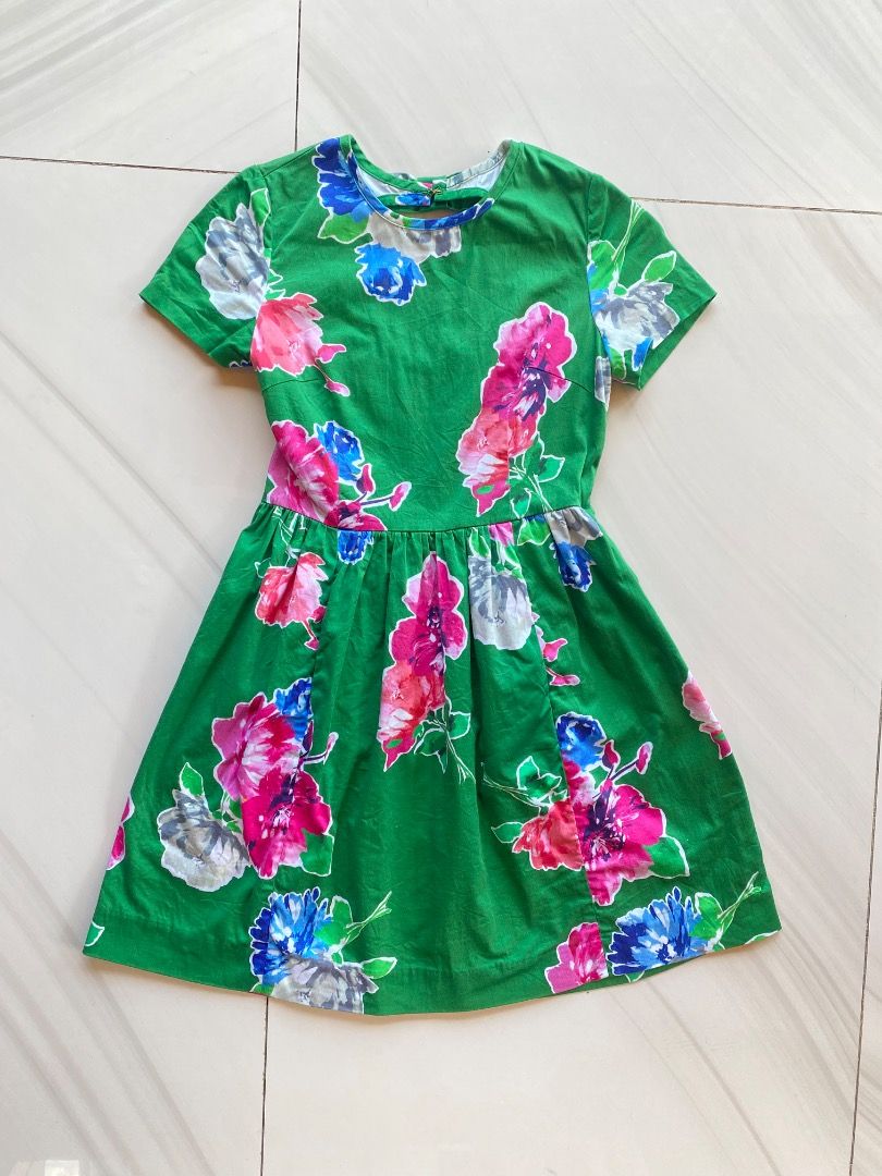 Kate Spade Green Stelli Floral Print Dress, Women's Fashion, Dresses &  Sets, Dresses on Carousell