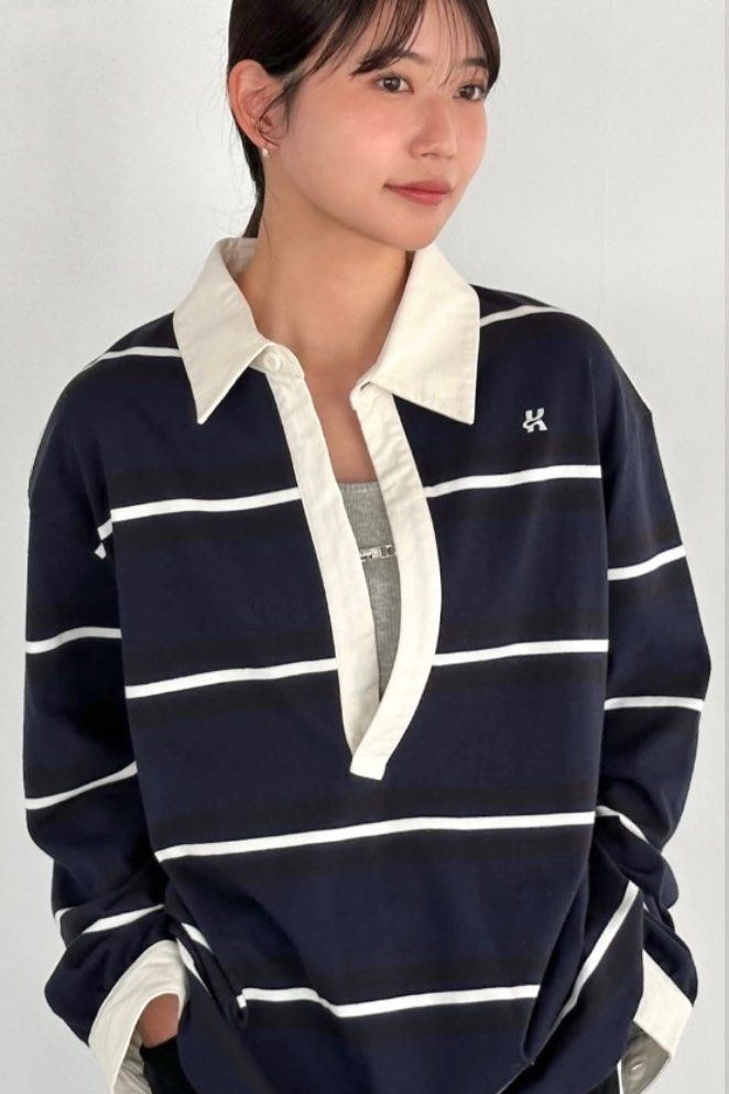 Knuth Marf spring rugger shirt green knuth marf spring rugger