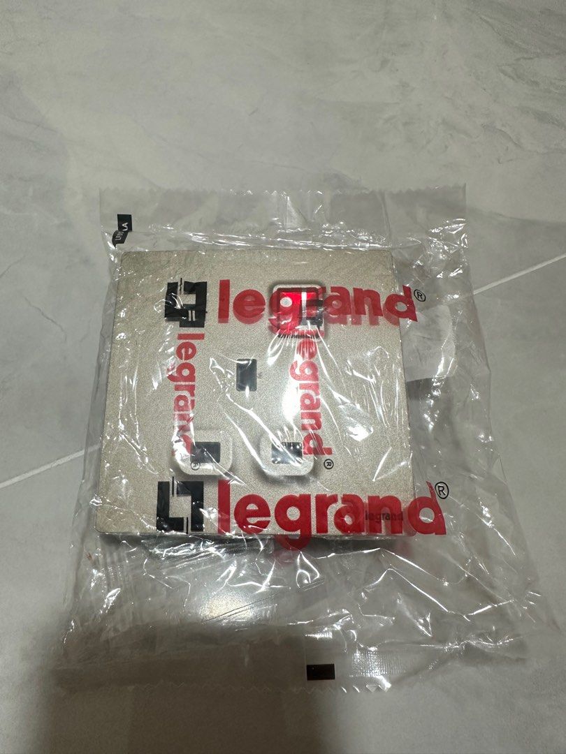 Legrand Switch Socket (Category: Electrical, Adaptors & Sockets) located in Singapore. Submitted by fanni (Listing ID 1365627420, Image 1). Description: Brand new - Mallia Senses Colour: champagne 1G BS 13A Single pole switch socket.