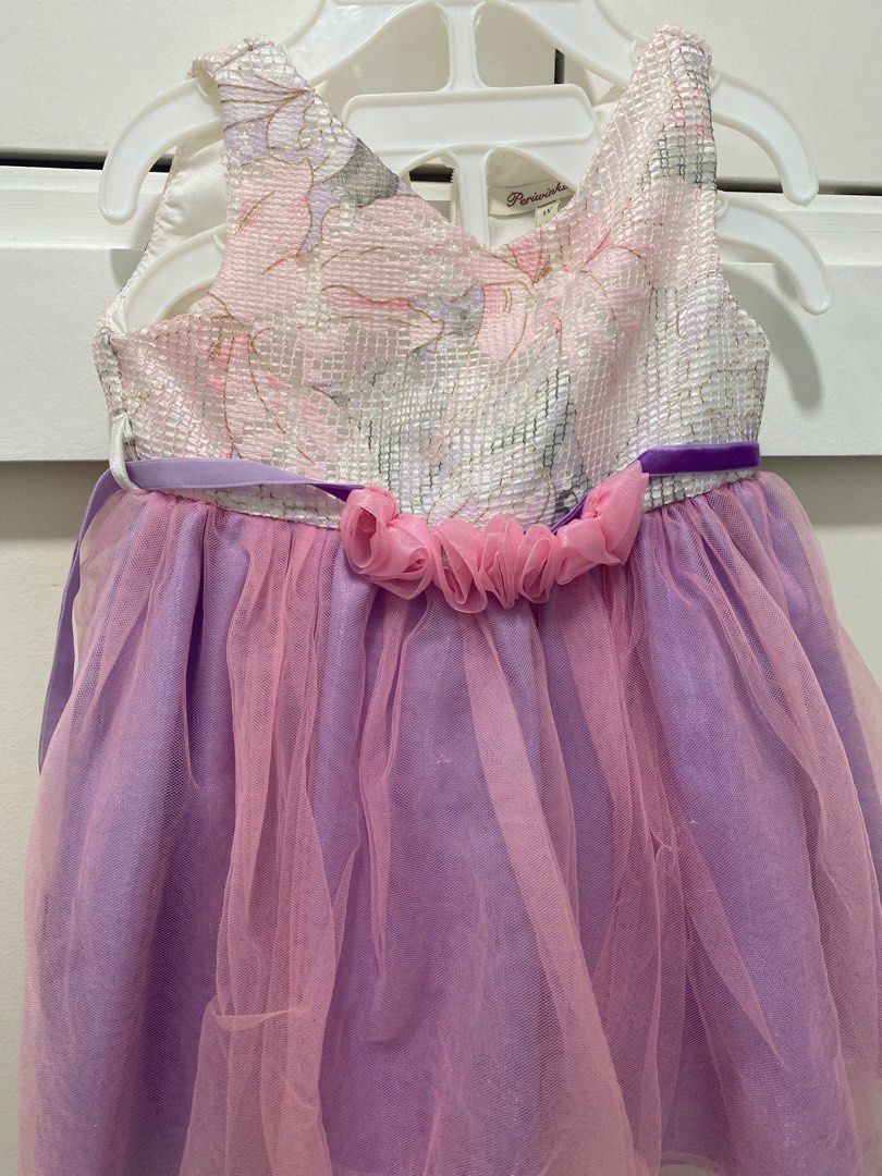 Periwinkle dress (Category: Babies & Kids Fashion) located in San Fernando. Submitted by declutterwithj (Listing ID 1365606416, Image 2). Description: Used once 9mos to 1yr old.