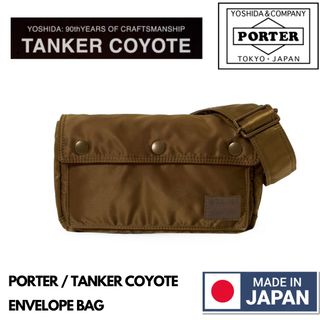 🇯🇵日本製PORTER TANKER COYOTE ENVELOPE BAG SHOULDER BAG 90週年 300個限定 日本製斜孭袋 日本製單肩包 PORTER斜孭袋 PORTER單肩包 吉田包 YOSHIDA & COMPANY 622-26180 MADE IN JAPAN62974835932802110