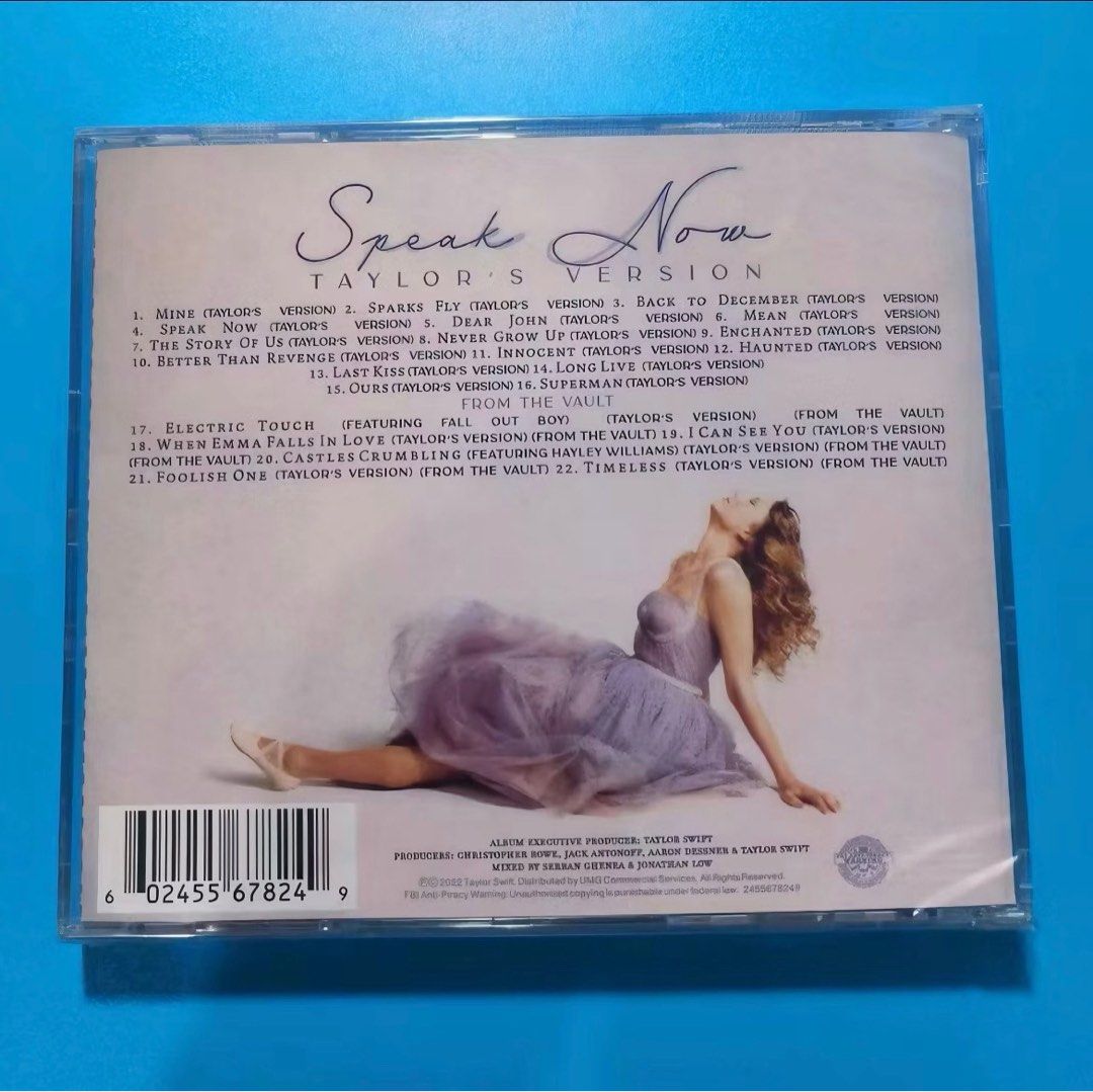 Speak Now Taylor's Version - CD (Category: CDs & DVDs) located in Dasmarinas. Submitted by ohsnaprecords (Listing ID 1365504603, Image 2). Description: Mode of Payment: Gcash Mode of Delivery: JNT/GGX Shoulder po ng buyer ang shipping fee. Interested? Dm me #luvearth.