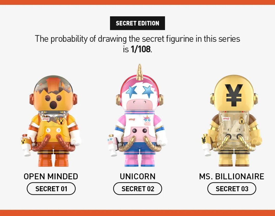 SUPER SECRET) OPEN MINDED MEGA SPACE MOLLY EMOJI SERIES ORIGINAL