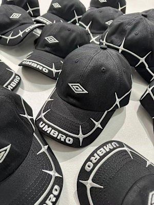TACKSTHGOOD】全新品UMBRO x SLAM JAM - Spines Cap 黑色棒球帽
