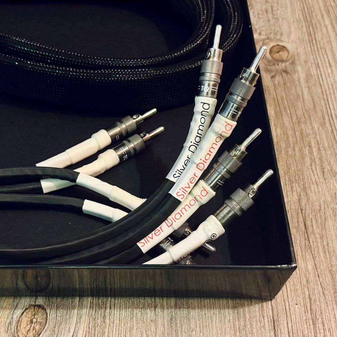 Tellurium Q Silver Diamond Speaker Cable (Category: Other Audio Equipment) located in Singapore. Submitted by rayrda (Listing ID 1365567803, Image 2). Description: Tellurium Q Silver Diamond Speaker Cable - 2m pair with banana plugs - Current model - In excellent condition - includes original box All pre-owned / trade-in items are checked and tested before putting up for sale. We are the sole authorized importer of Tellurium Q in Singapore. If yo