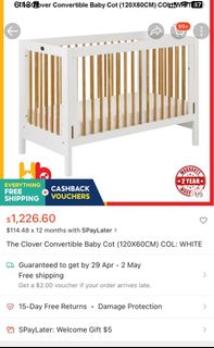 Bed wood For Sale Cots Cribs Carousell Singapore