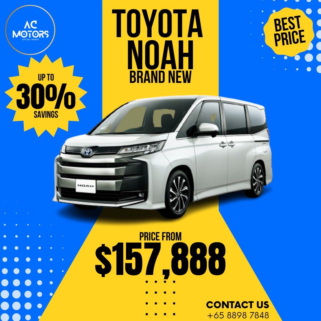 Toyota Noah 1.8X Hybrid ( BRAND NEW)628726821881631115