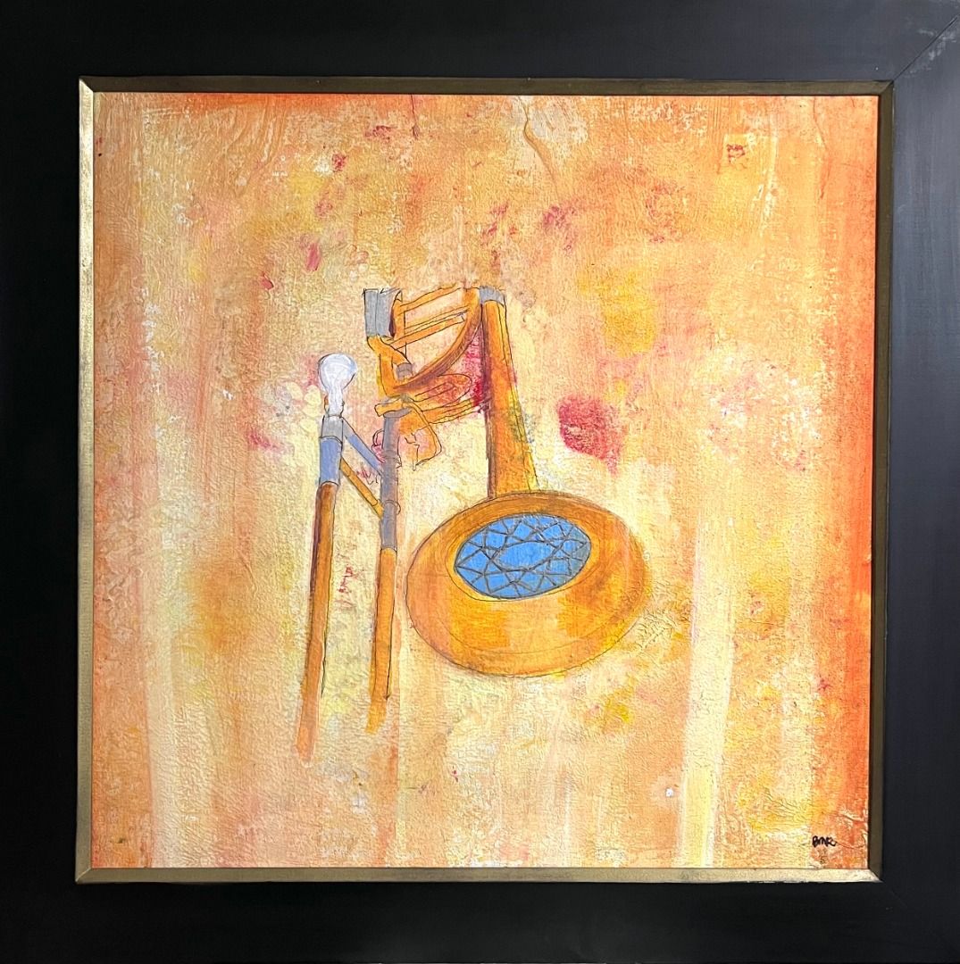 Trombone Topaz - Beatriz Robles (Category: Art & Prints) located in Taguig. Submitted by drybrushgallery (Listing ID 1365484257, Image 2). Description: Trombone Topaz Beatriz Robles, 2013 Acrylic on Canvas Artwork Dimension: 24" x 24" with Certificate of Authenticity PM FOR INQUIRY 0917 565 2917 .