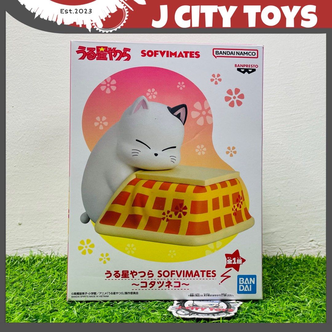 Jcity Toys | Urusei Yatsura SOFVIMATES Bandai Figure - Kotatsu Neku Cat (13cm) (Category: Figurines & Statues) located in Marilao. Submitted by j.citytoys (Listing ID 1365642885, Image 1). Description: Condition: Opened box, sealed item. No Brown box MOP : GCash / Bank Transfer MOD : J&T/LBC etc. Feel free to request additional photos of the item you’re interested in!.