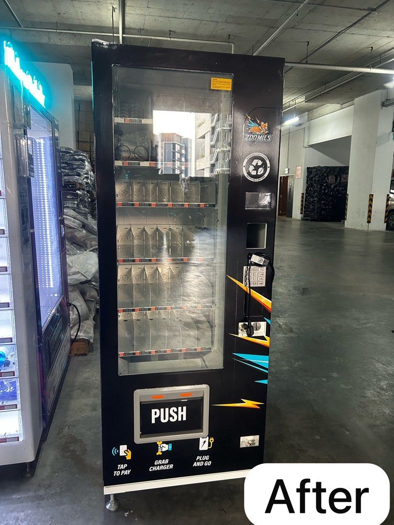 Vending machine printing and install (Category: Printing, Design & Marketing) located in Singapore. Submitted by vinylst0ry (Listing ID 1365514461, Image 2). Description: Ang mo kio auto point 10 ang mo kio industrial park 2A #05-03 Singapore 568047 Mon - Fri 930am - 630pm Sat 930am to 6pm Sun / ph closed.