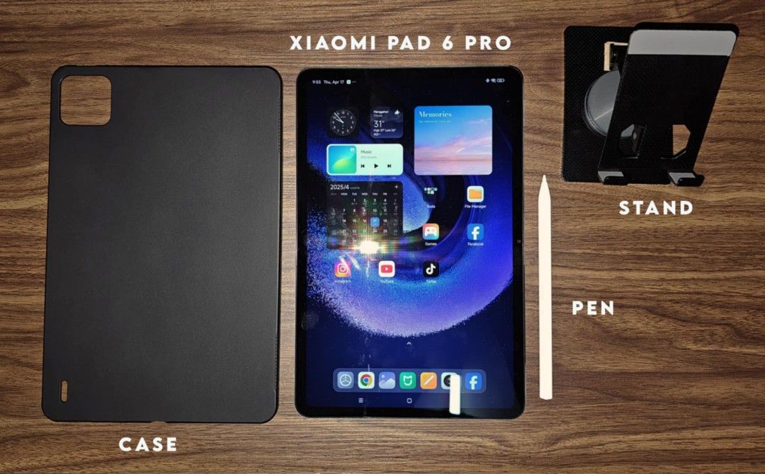 Xiaomi Pad 6 Pro Tablet with freebies (Category: Xiaomi) located in Pasig City. Submitted by cityshopperph (Listing ID 1365517865, Image 1). Description: XIAOMI Pad 6 PRO (China ROM) 100% no issues/defects/scratches. Google play and other google apps working 100% FREE: Xiaomi PEN FREE: Silicon case/cover FREE: Tablet stand RFS: Upgraded already to the latest version (Xiaomi Pad 7 PRO) SPECS Processor: Snapdragon 8+ Gen 1 Screen: 11.0 inches (1 bi
