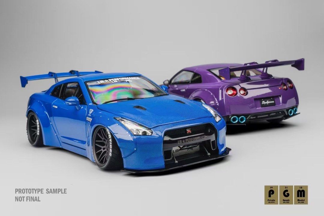 1/18 PGM Nissan GTR R35 LBWK with Engine HEC Exclusive (full opening ...