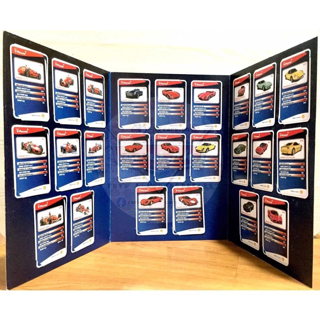 2007 Shell V-Power 60 Years Ferrari Collector Cards w/ Very Rare Card ...