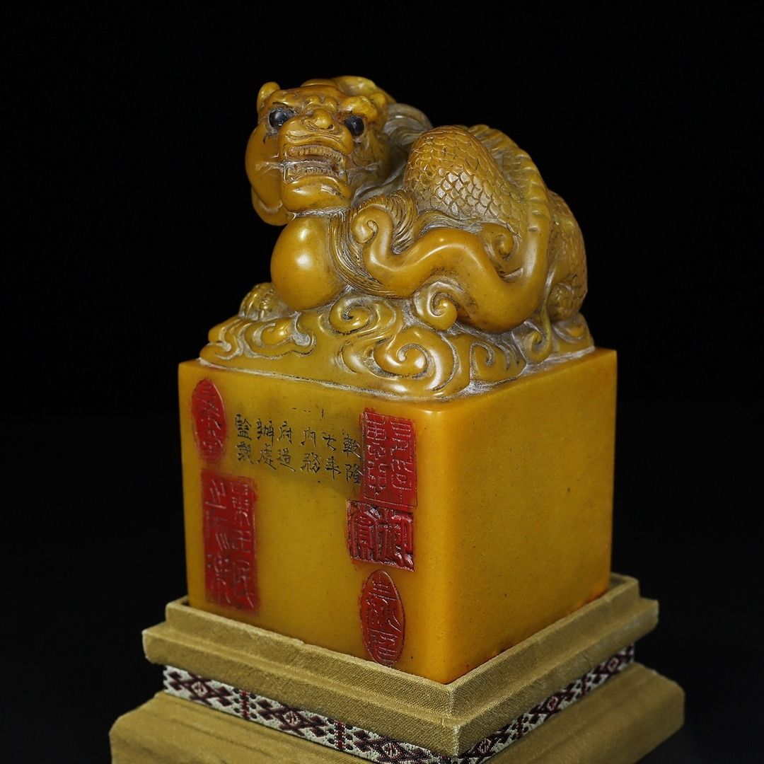 珍藏寿山石田黄雕刻瑞兽钮印章, 興趣及遊戲, 收藏品及紀念品 珍藏寿山石田黄雕刻瑞兽钮印章, 興趣及遊戲, 收藏品及紀念品