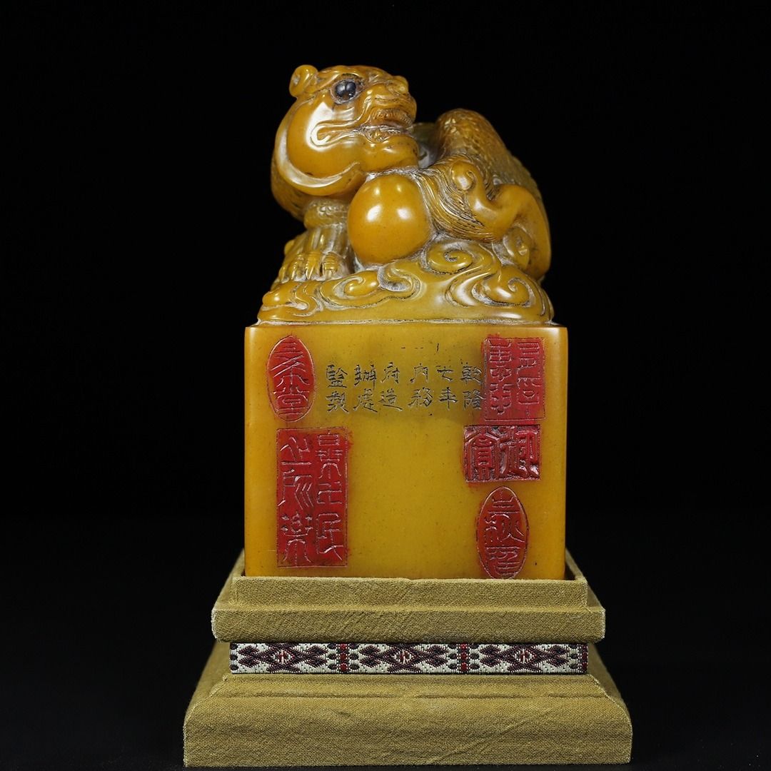 珍藏寿山石田黄雕刻瑞兽钮印章, 興趣及遊戲, 收藏品及紀念品 珍藏寿山石田黄雕刻瑞兽钮印章, 興趣及遊戲, 收藏品及紀念品